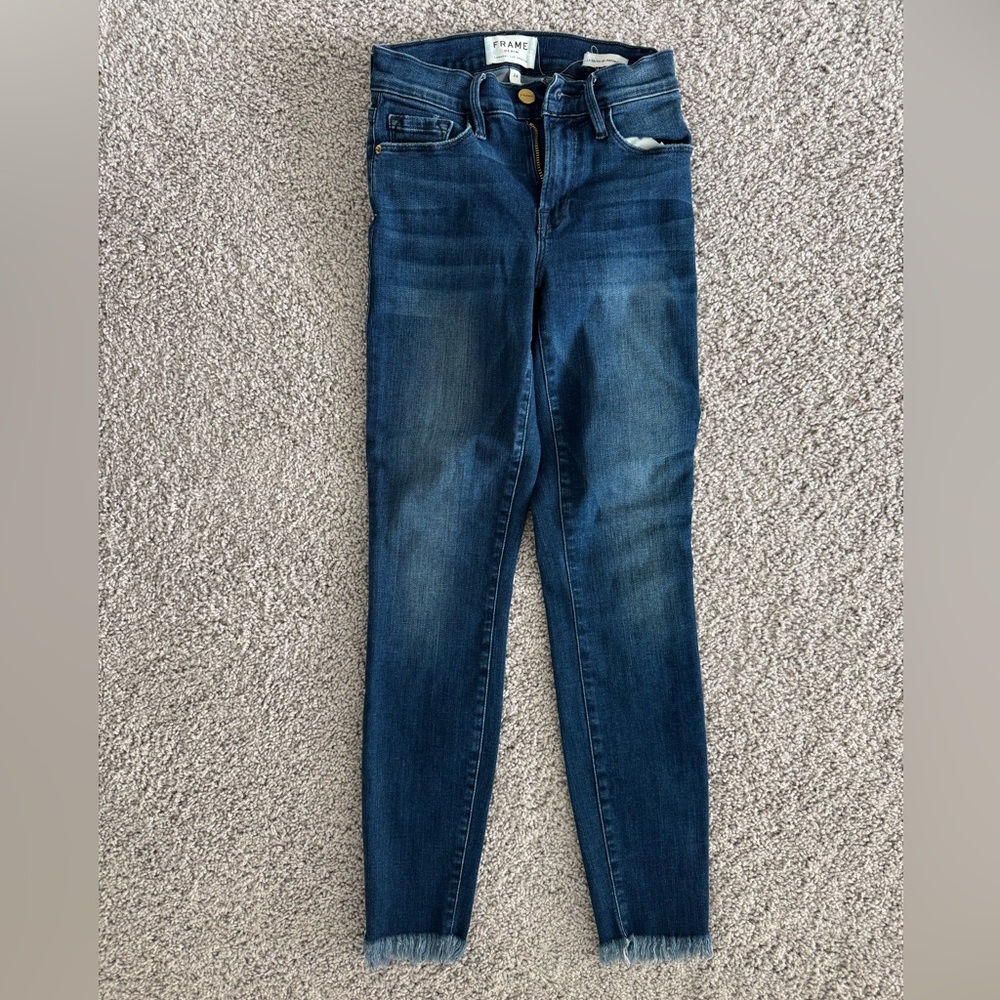 Frame Denim Women's Dark Blue Skinny Jeans